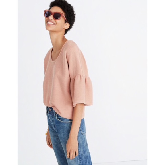 Madewell Sweaters - Madewell Texture & Thread Gathered-Sleeve Top